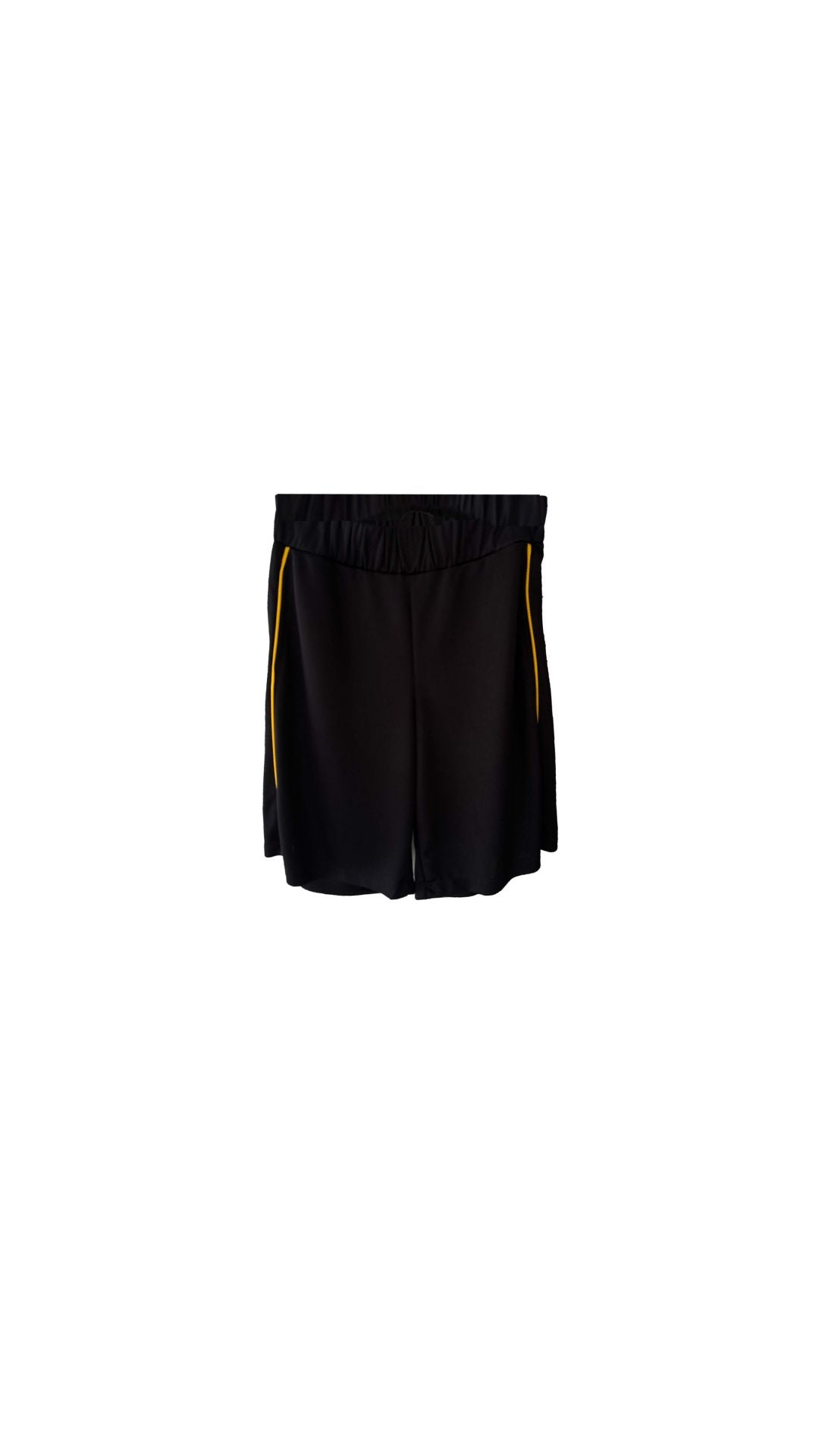 SAXSV BLACK-YELLOW ATHLETIC SHORTS