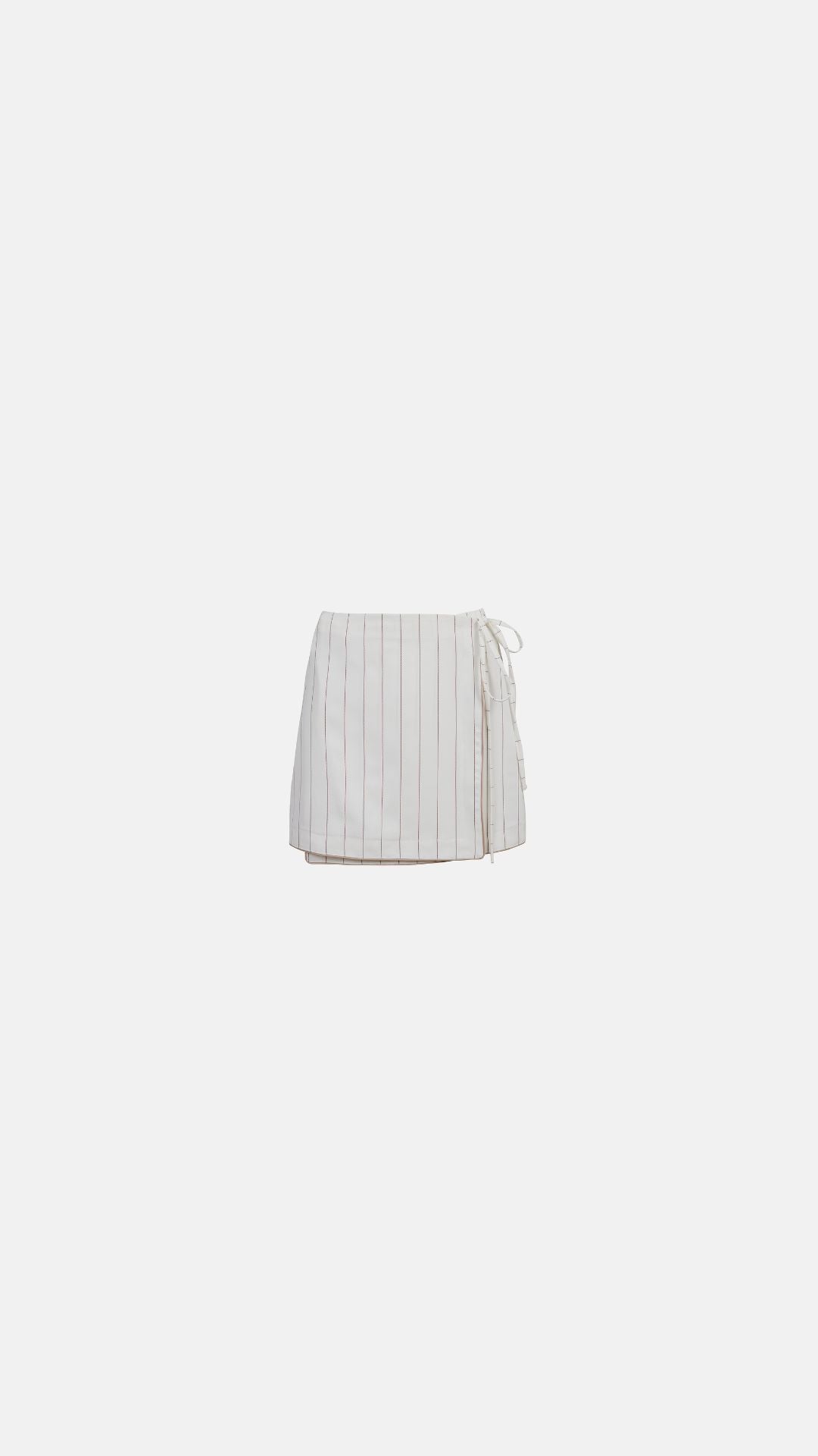 VOILE STRIPED WRAP SKIRT