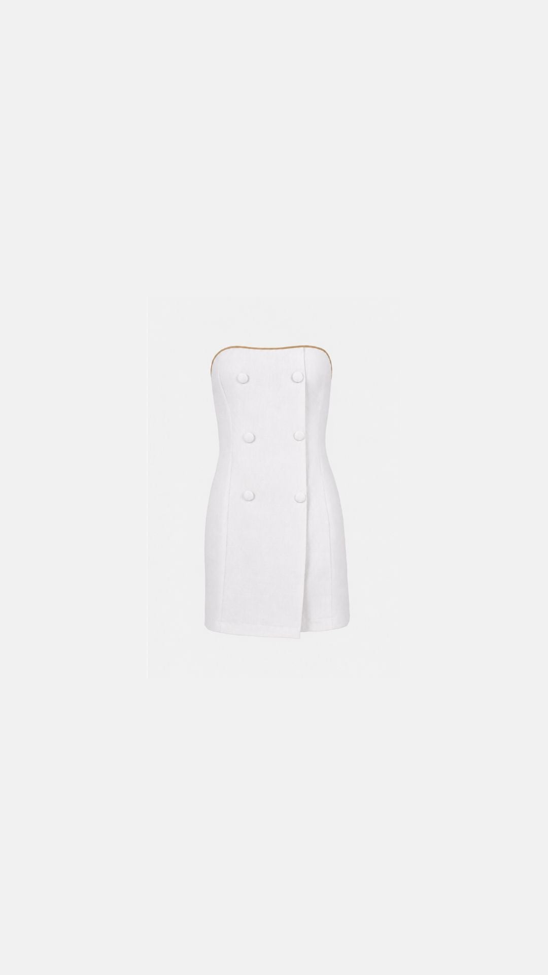 ANSE LINEN DRESS WHITE