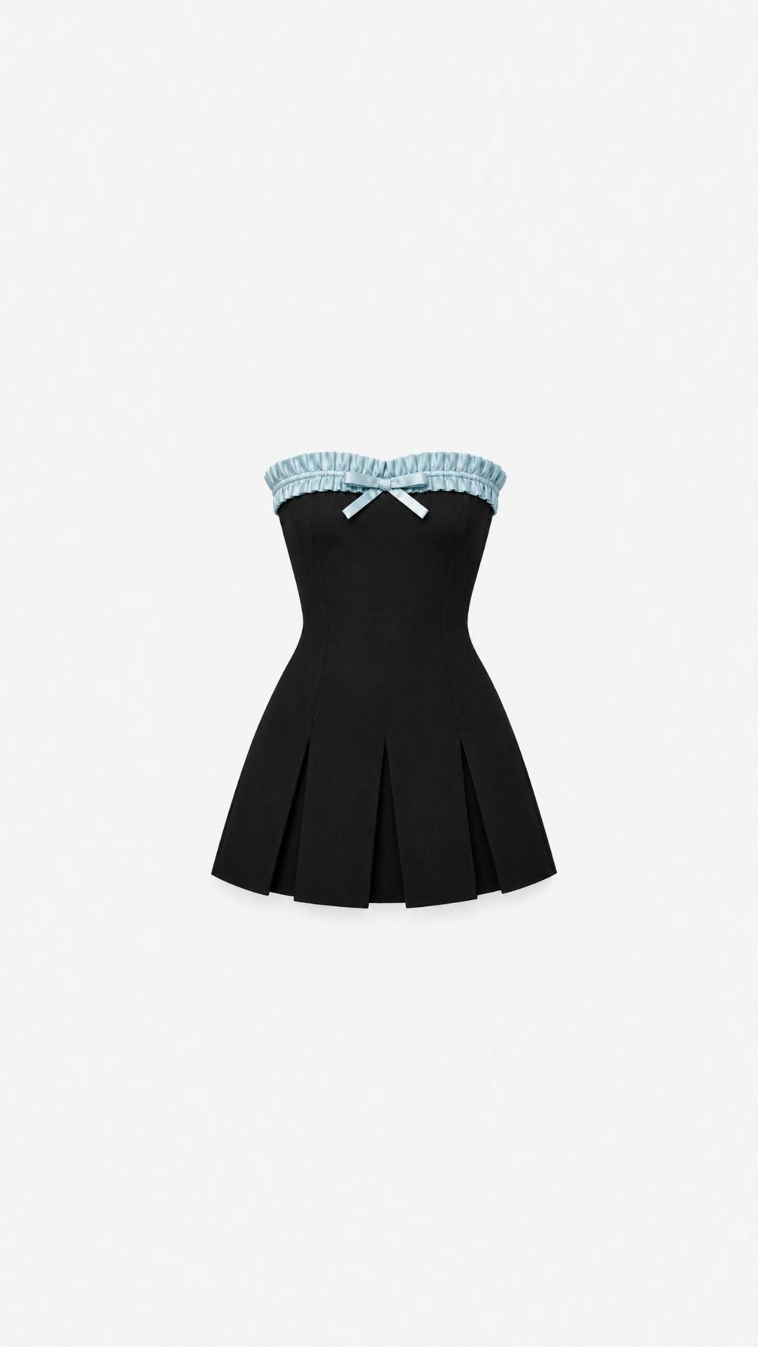 CAPPA NOIR MINI DRESS AQUA