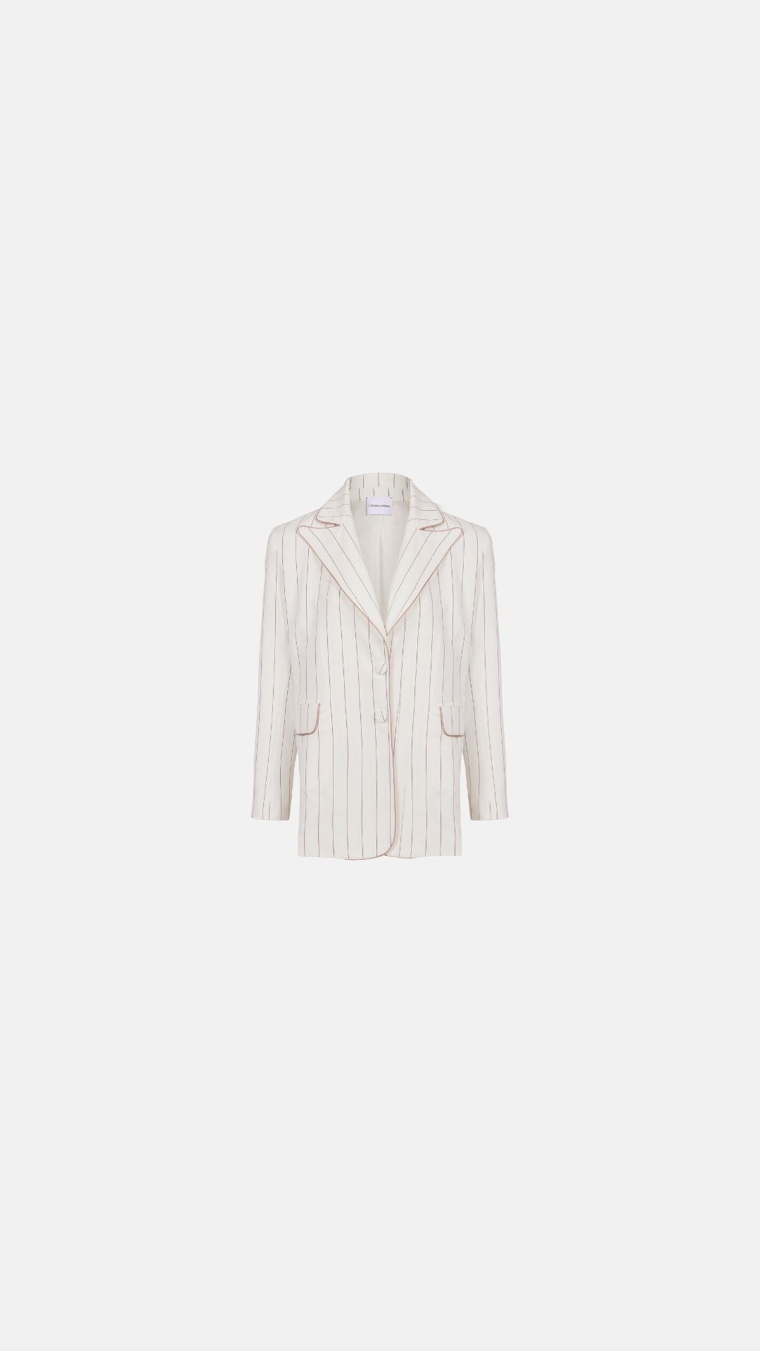 VOILE STIPED OVER BLAZER